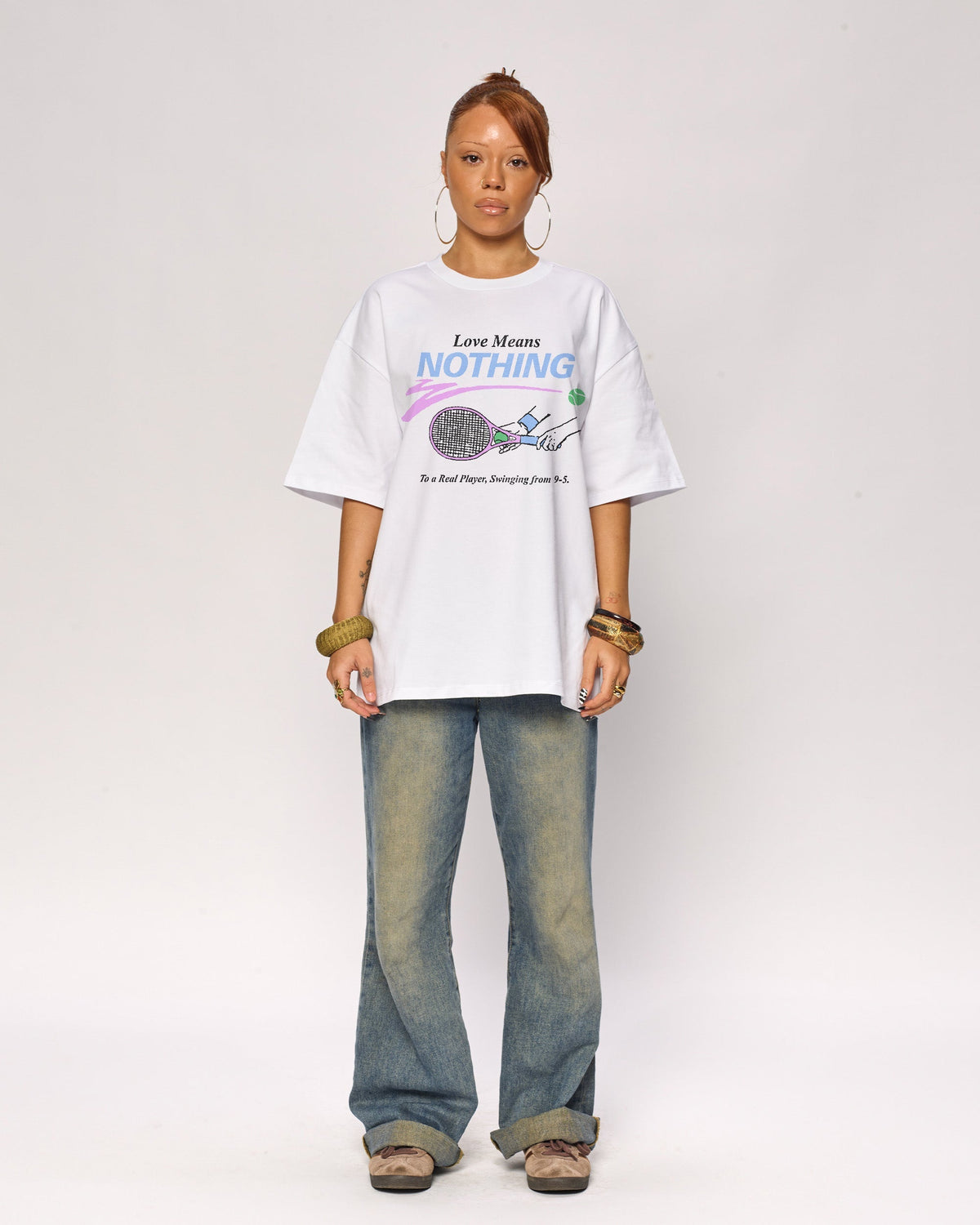 Keep Swinging Oversized Tee Unisex