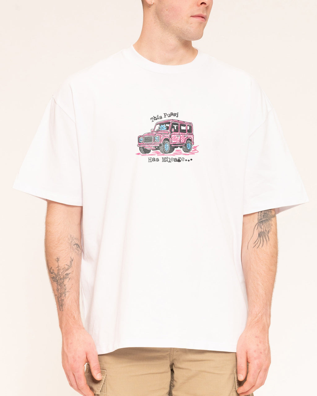 Pussy Has Mileage Oversized Tee Unisex