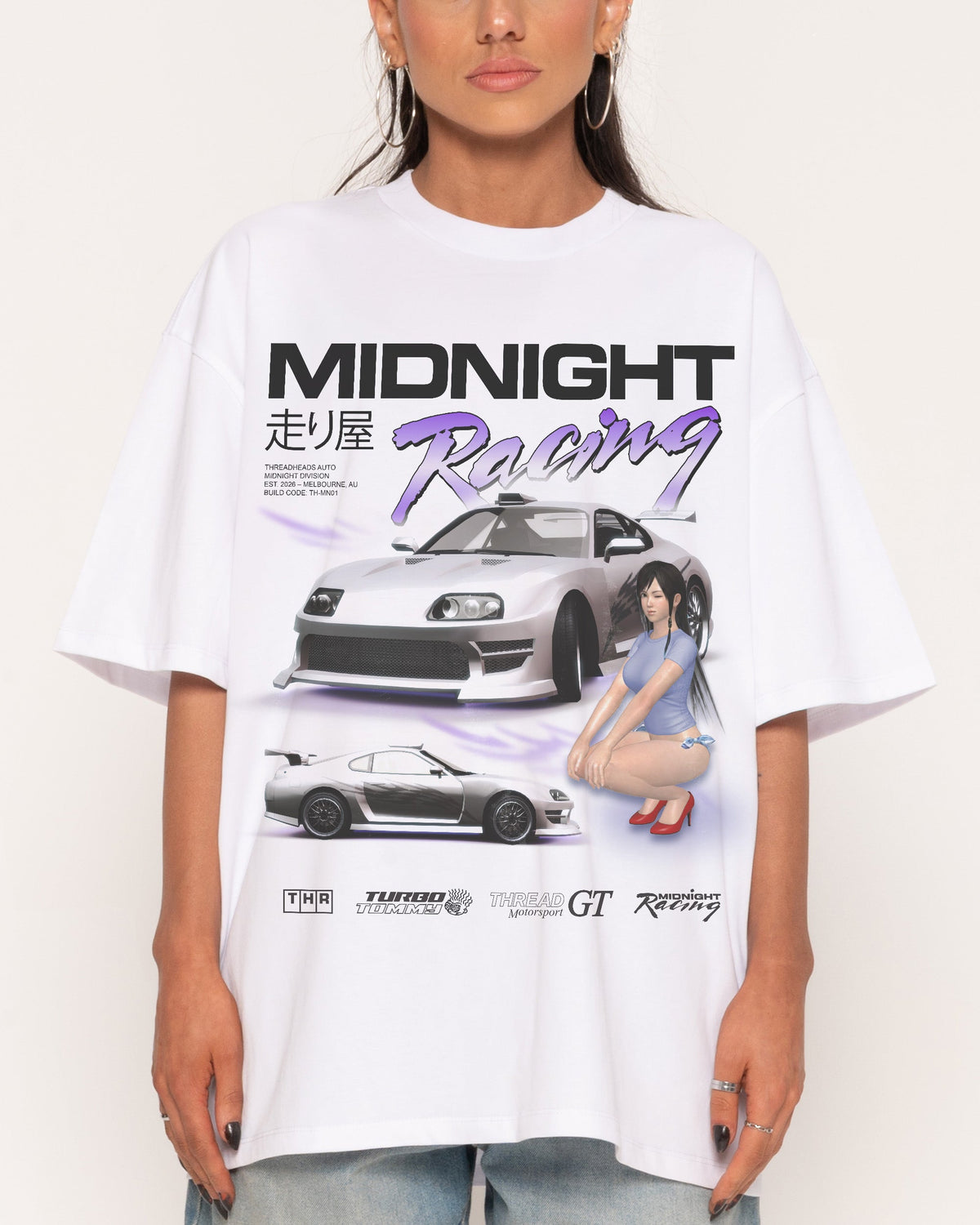 Midnight Racing Oversized Tee Unisex