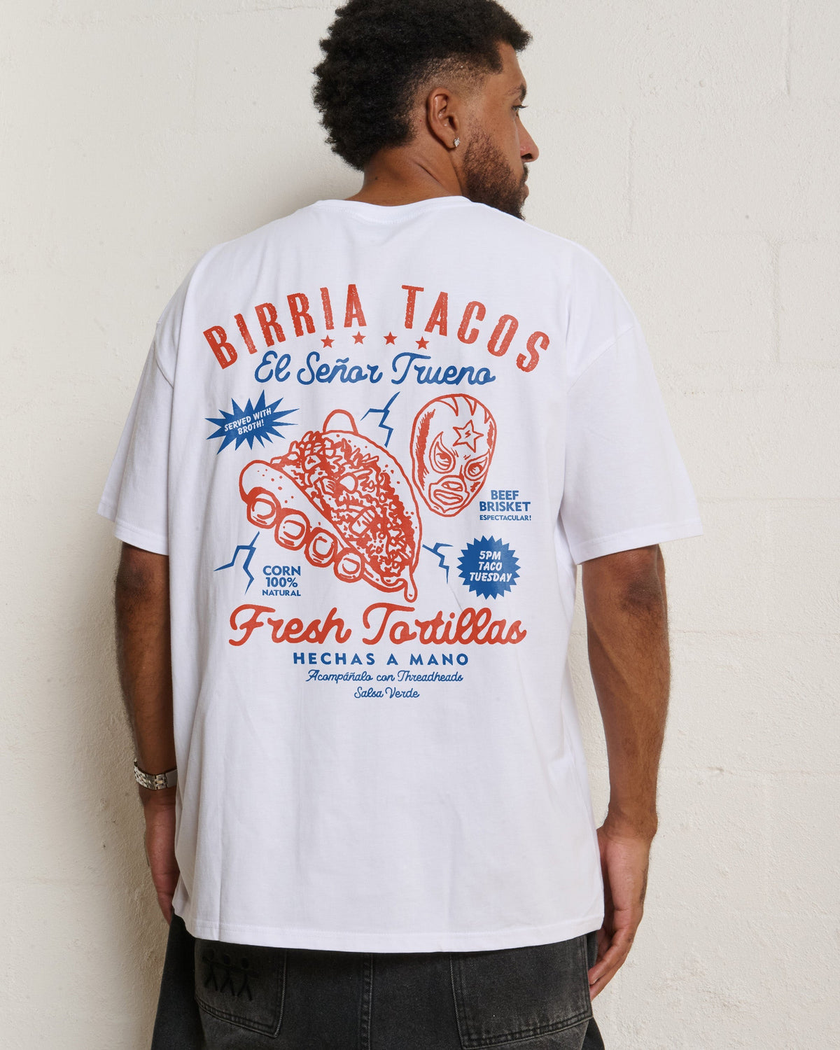 Birria Tacos El Senor Trueno Oversized Tee Unisex
