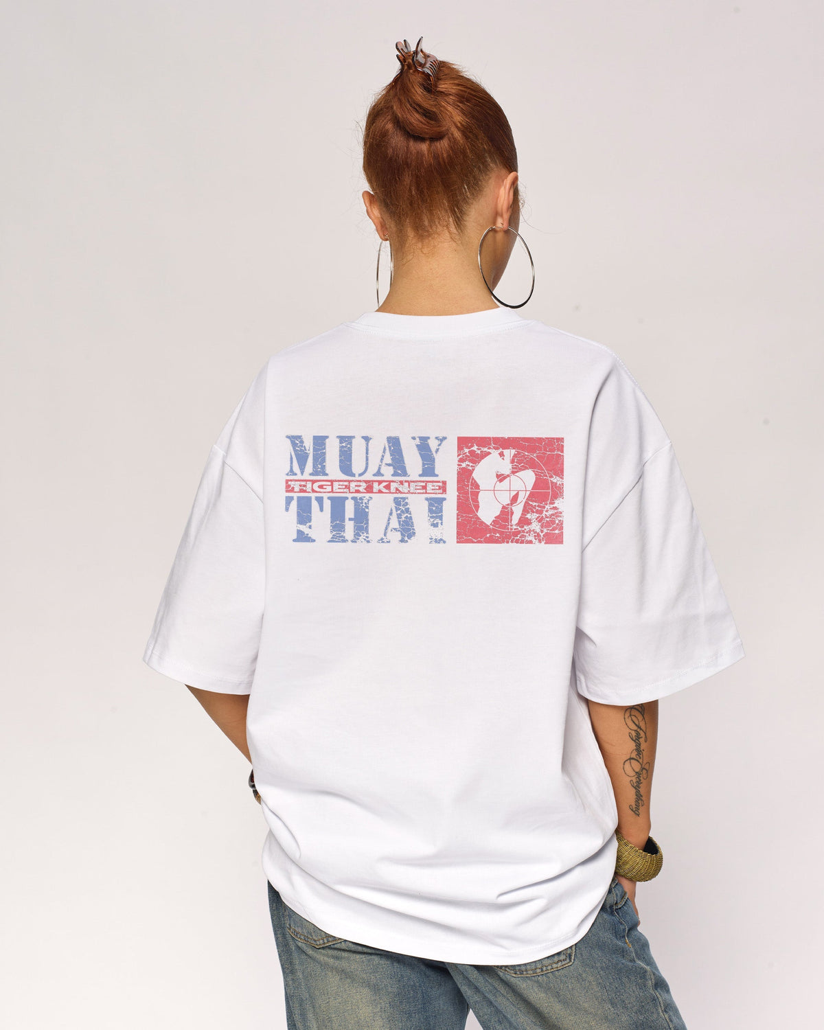 Tiger Knee Oversized Tee Unisex