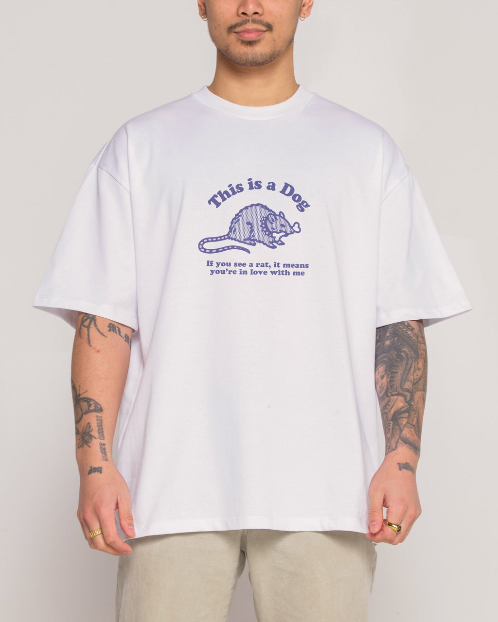 This is a Dog Oversized Tee Unisex