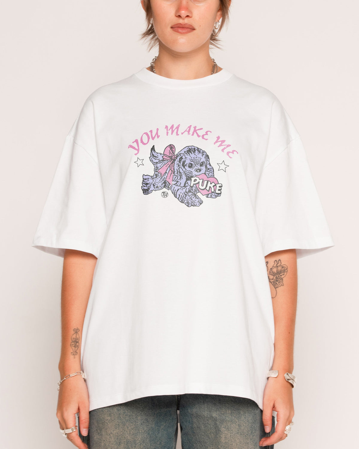 You Make Me Puke Oversized Tee Unisex