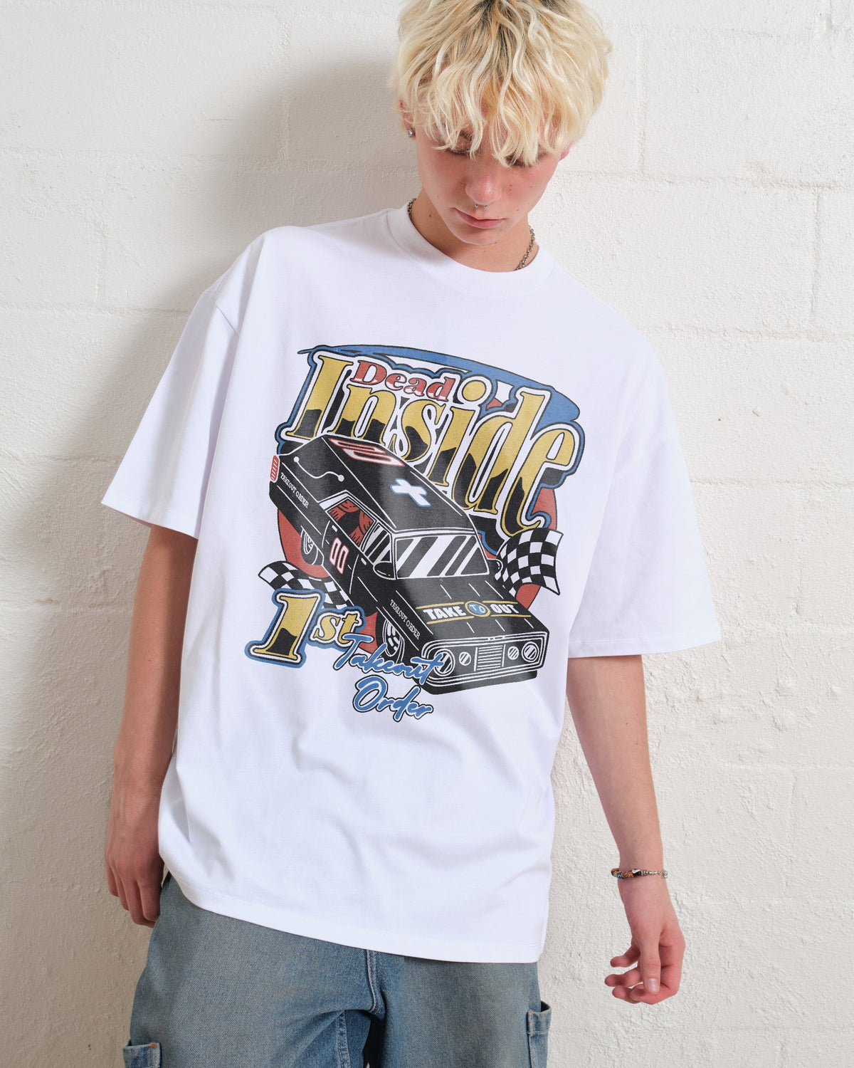 Dead Inside Hearse Oversized Tee Unisex