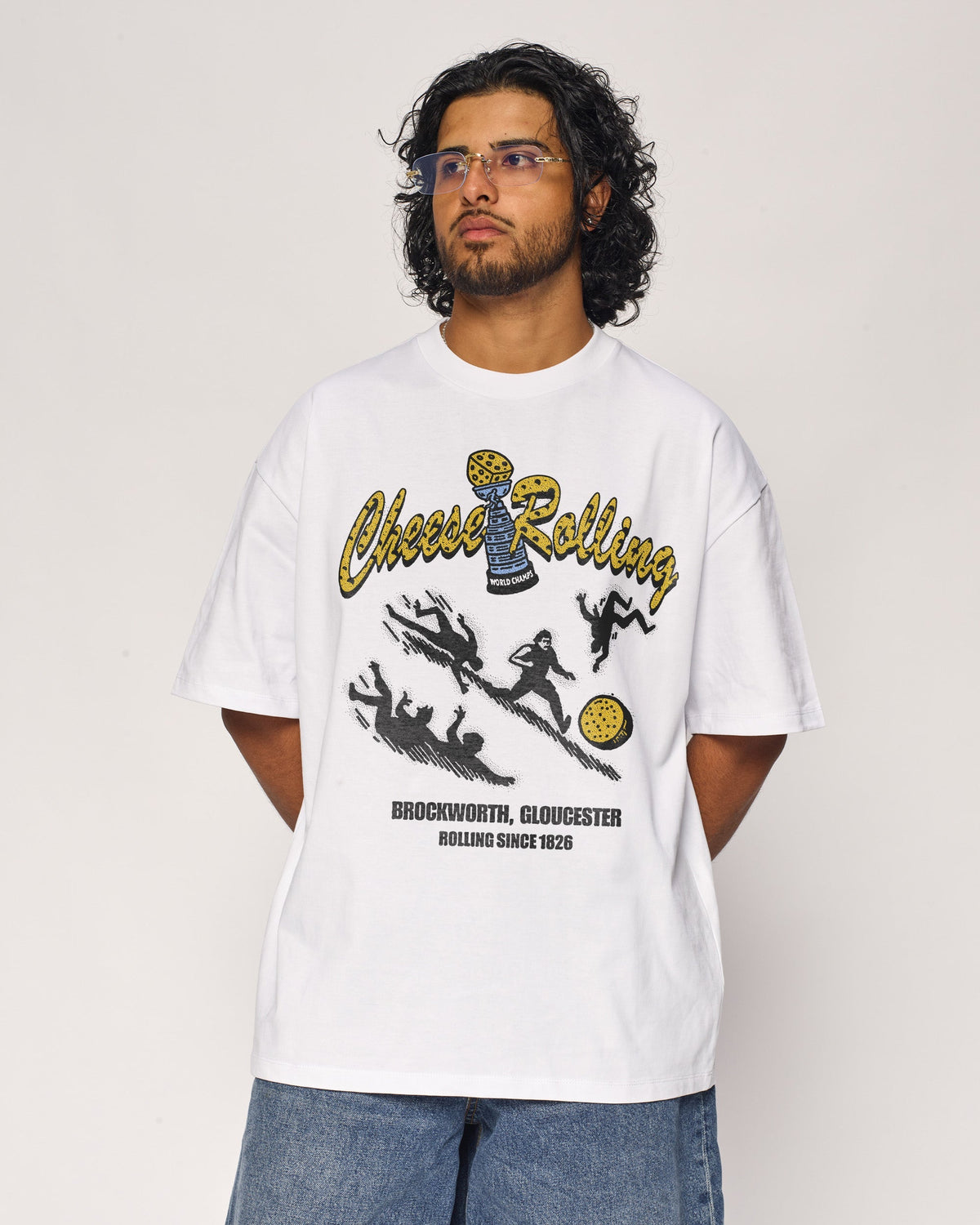 Cheese Rolling Oversized Tee Unisex