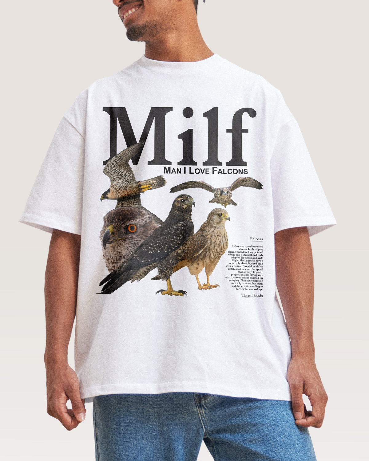 Man I Love Falcons Oversized Tee Unisex