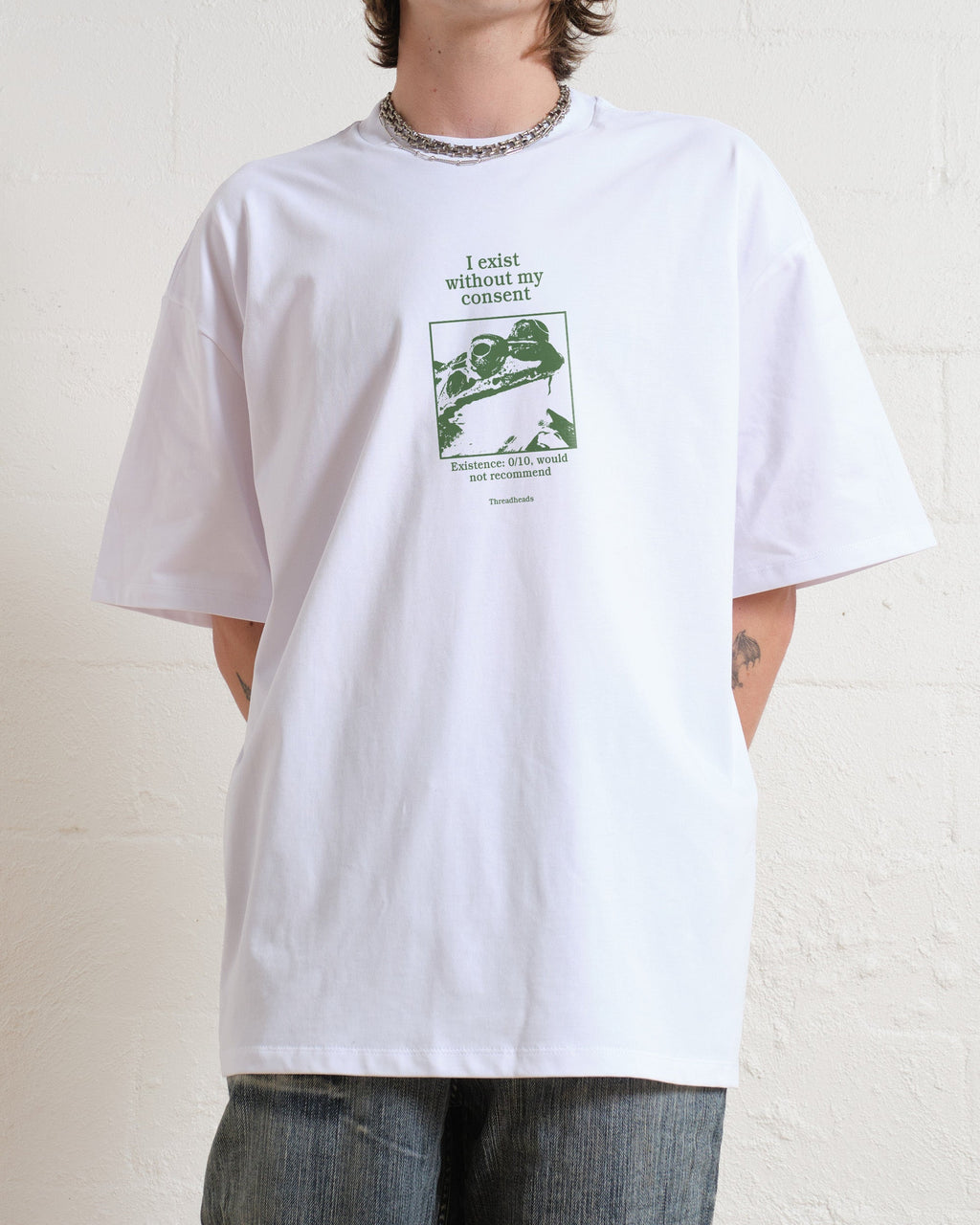 I Exist Without My Consent Oversized Tee Unisex