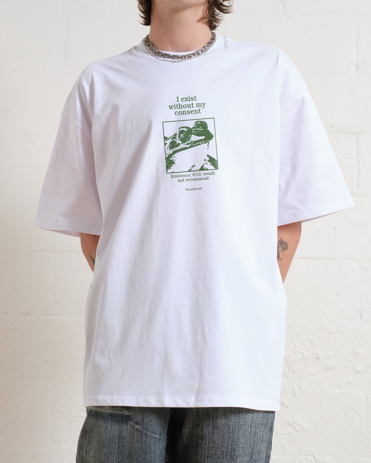I Exist Without My Consent Oversized Tee Unisex