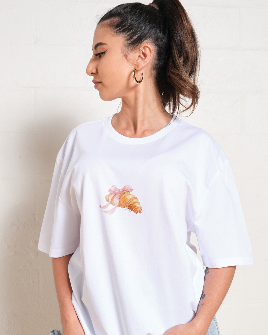 Croissant Oversized Tee Unisex