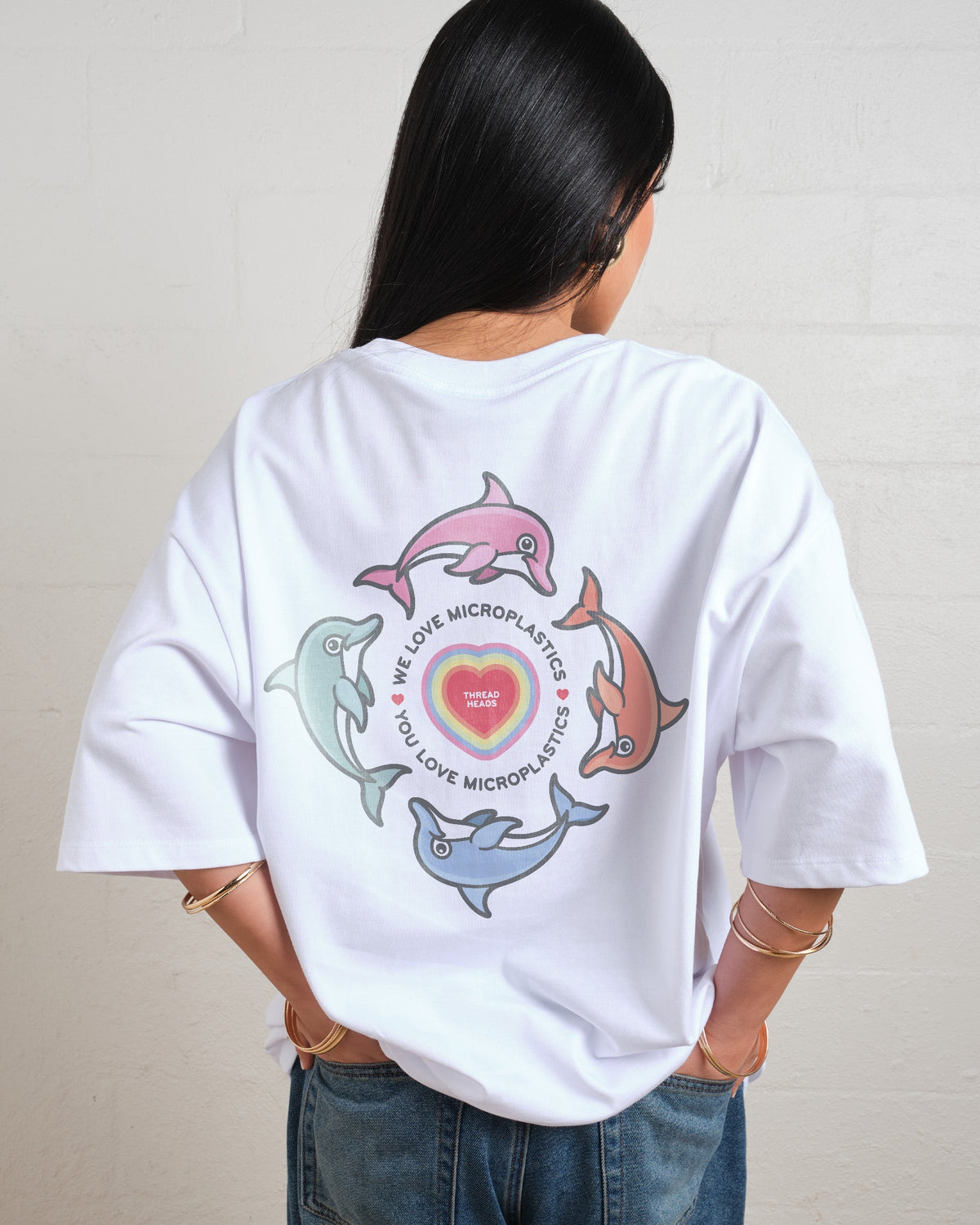 We Love Microplastics Oversized Tee Unisex