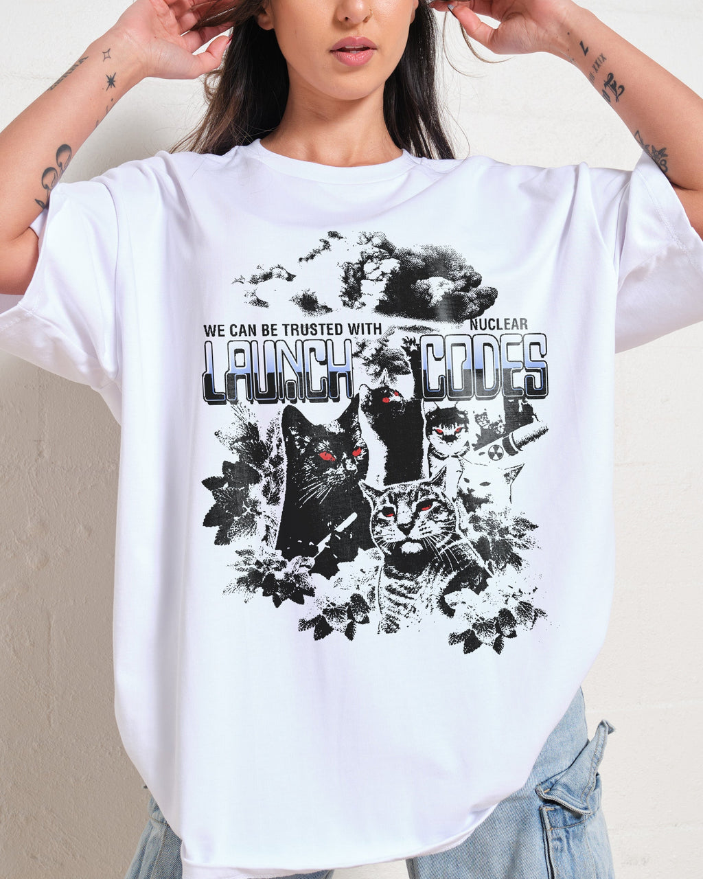 Nuke Cats Oversized Tee Unisex