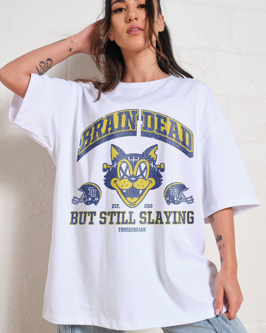 Brain Dead Cat Oversized Tee Unisex
