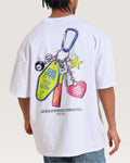 Club Chaos Key Chain Oversized Tee Unisex