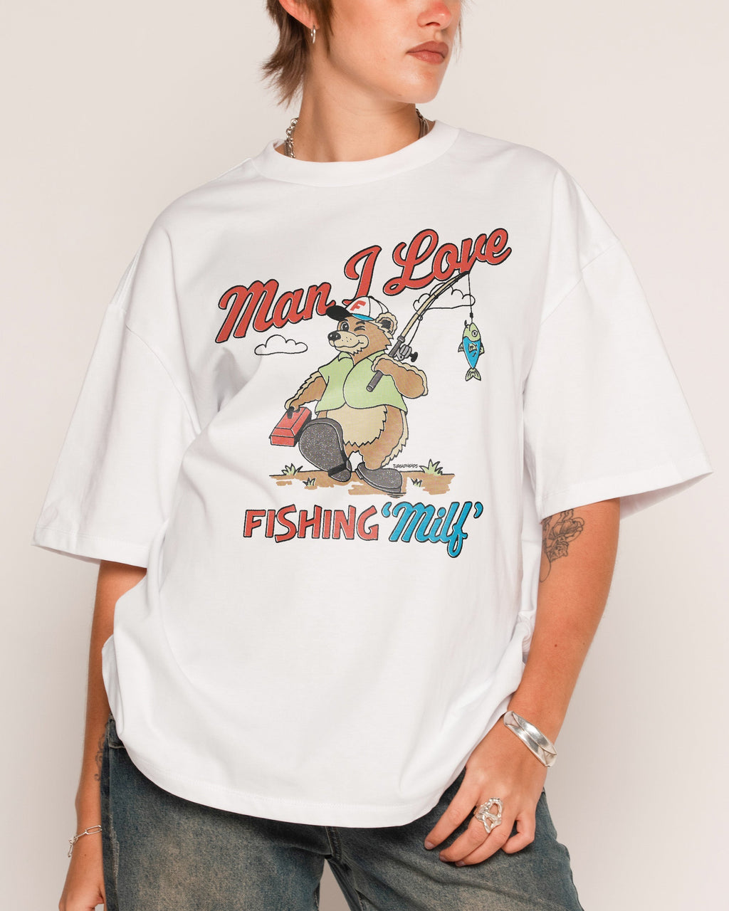MILF Fishing Oversized Tee Unisex