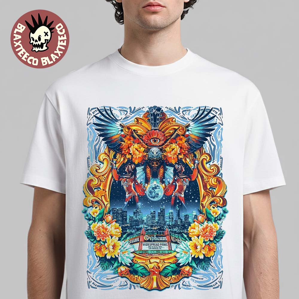 Widespread Panic Los Angeles CA 2026 Event Poster Live At The Orpheum Theatre On July 23 24 25 2026 Unisex T-Shirt