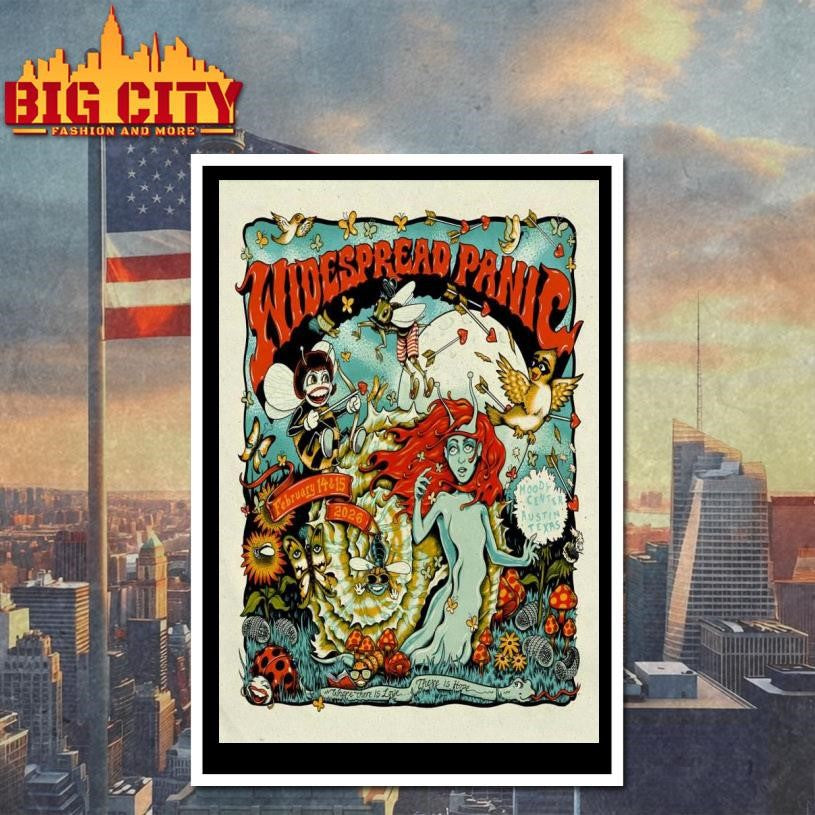 Widespread Panic Moody Center Austin TX Feb 14-15 2026 Poster Shirt Unisex