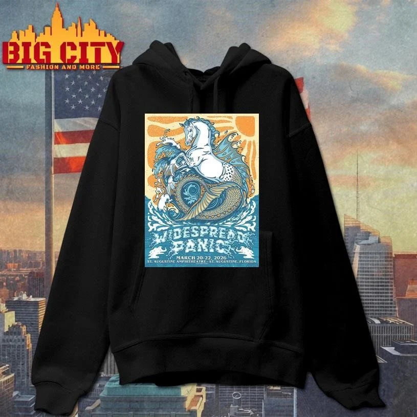 Widespread Panic St Augustine Florida 2026 Event Poster Shirt Unisex