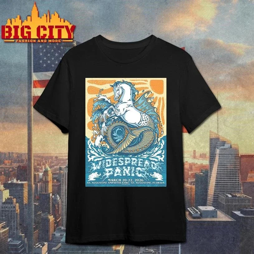 Widespread Panic St Augustine Florida 2026 Event Poster Shirt Unisex
