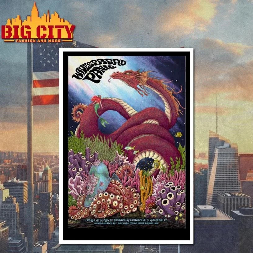 Widespread Panic St. Augustine Amphitheatre In St. Augustine FL Mar 20-22 2026 Poster Shirt
