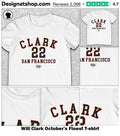Will Clark October’s Finest shirt