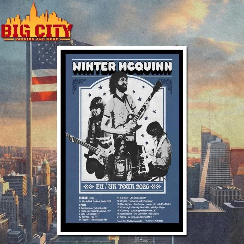 Winter McQuinn 2026 Tour EU-UK Poster Shirt Unisex