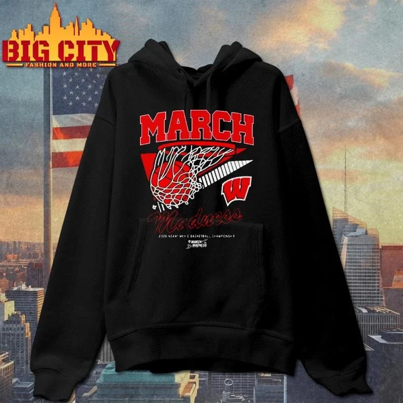 Wisconsin Badgers Mbb 2026 March Madness Shirt Unisex