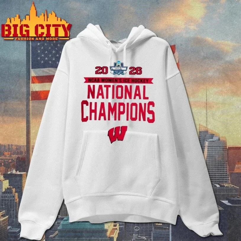 Wisconsin Badgers Ncaa Frozen Four Womens Ice Hockey National Champions 2026 Shirt Unisex