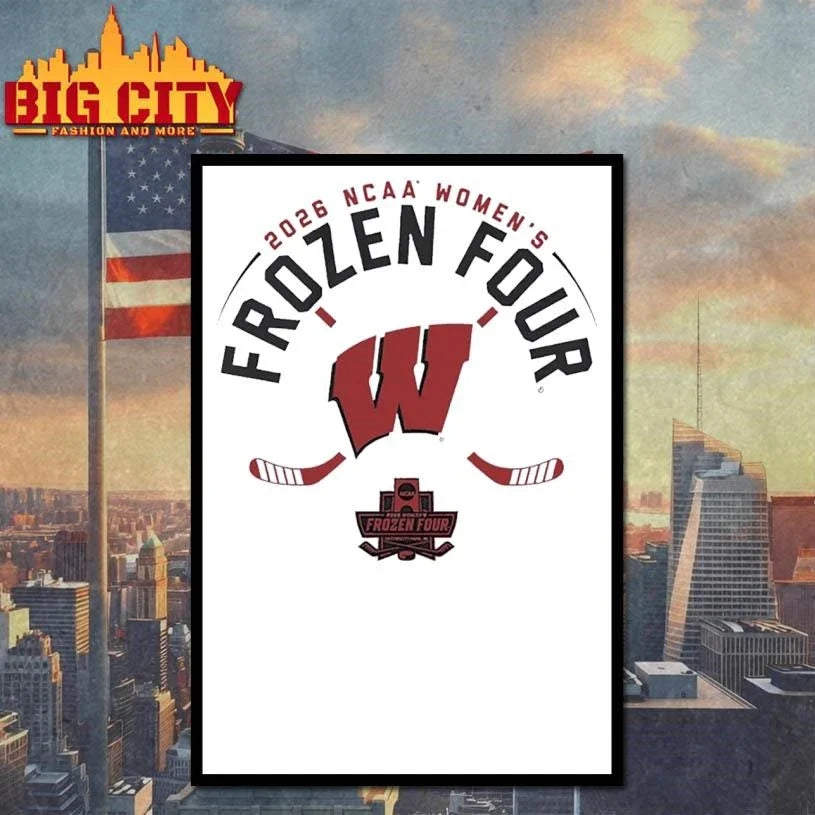 Wisconsin Womens Hockey 2026 Frozen Four Minimalist Shirt Unisex