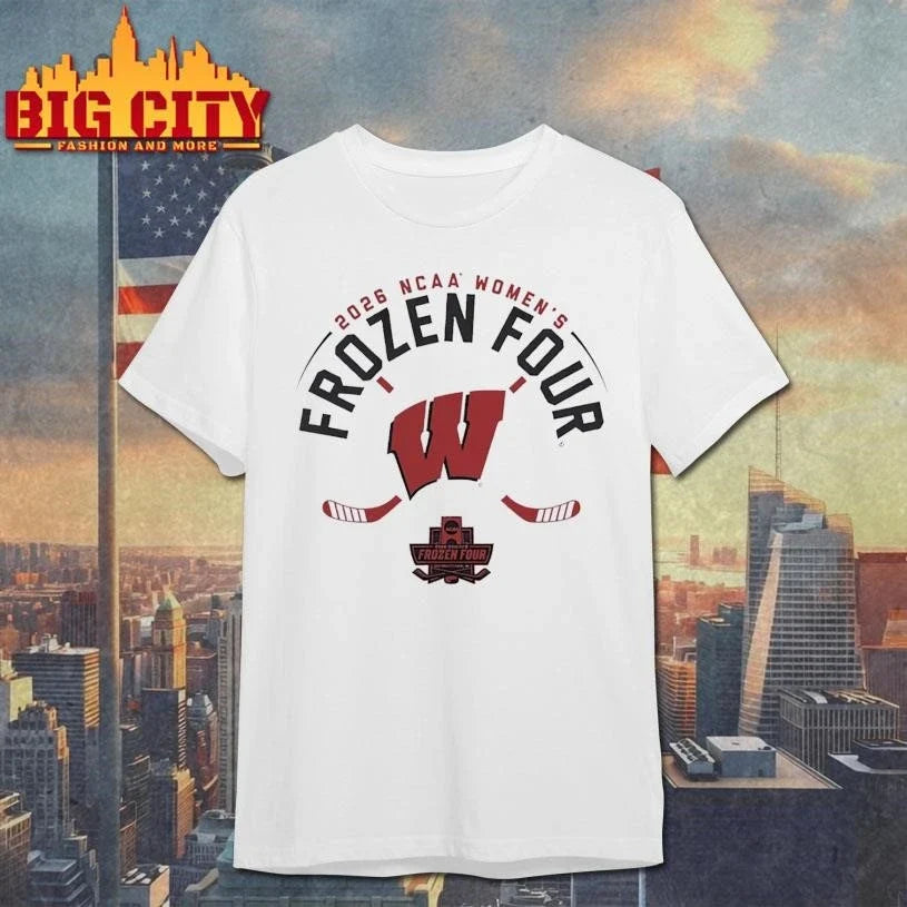Wisconsin Womens Hockey 2026 Frozen Four Minimalist Shirt Unisex