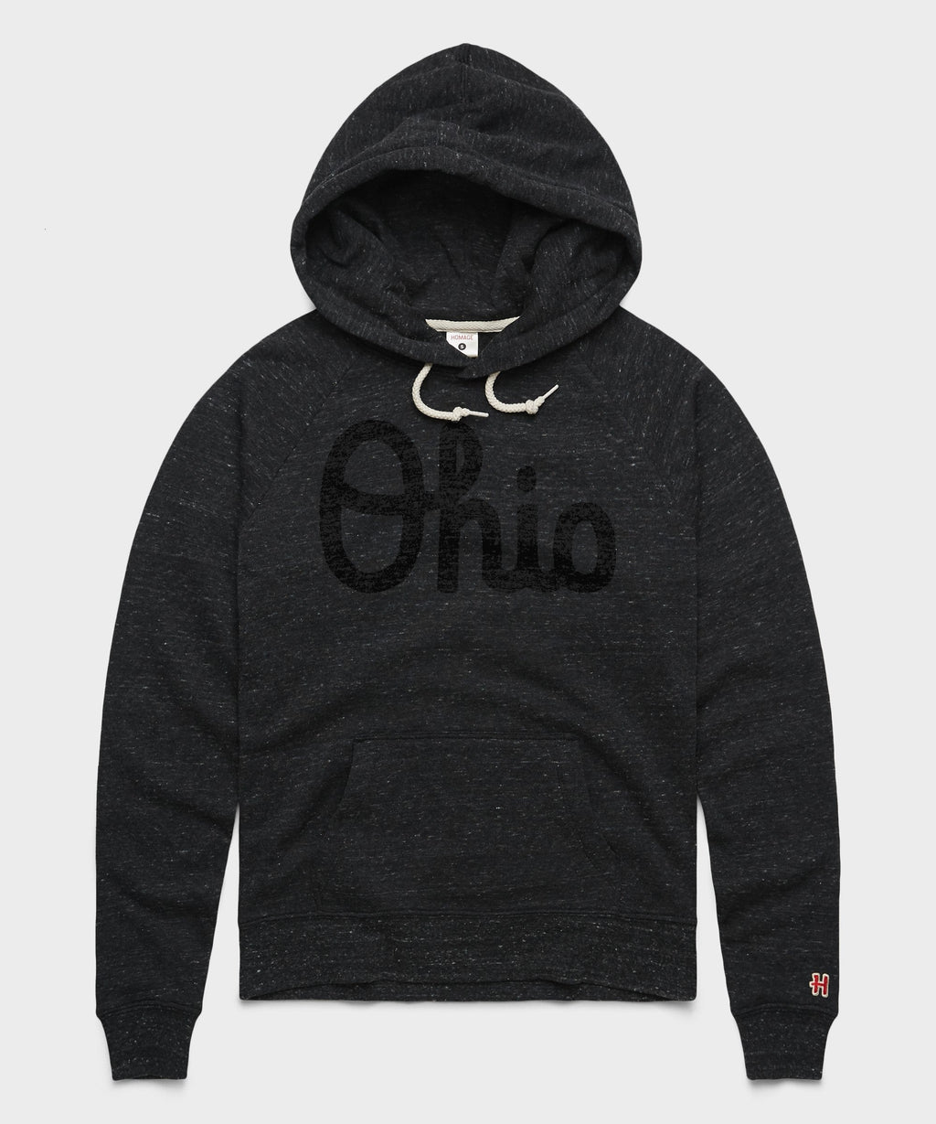 Women's Script Ohio Blackout Hoodie