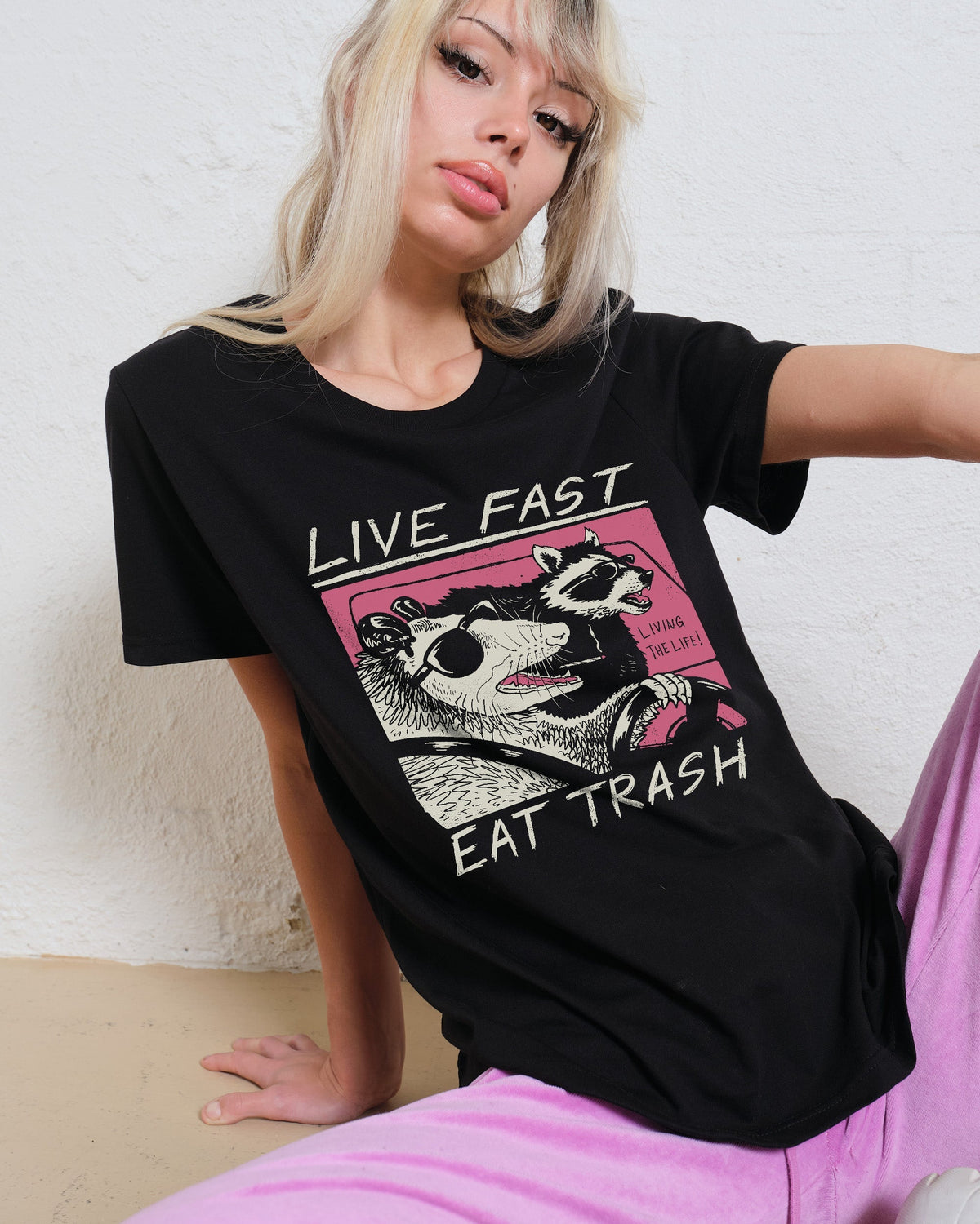 Live Fast Eat Trash Women's Tee Unisex