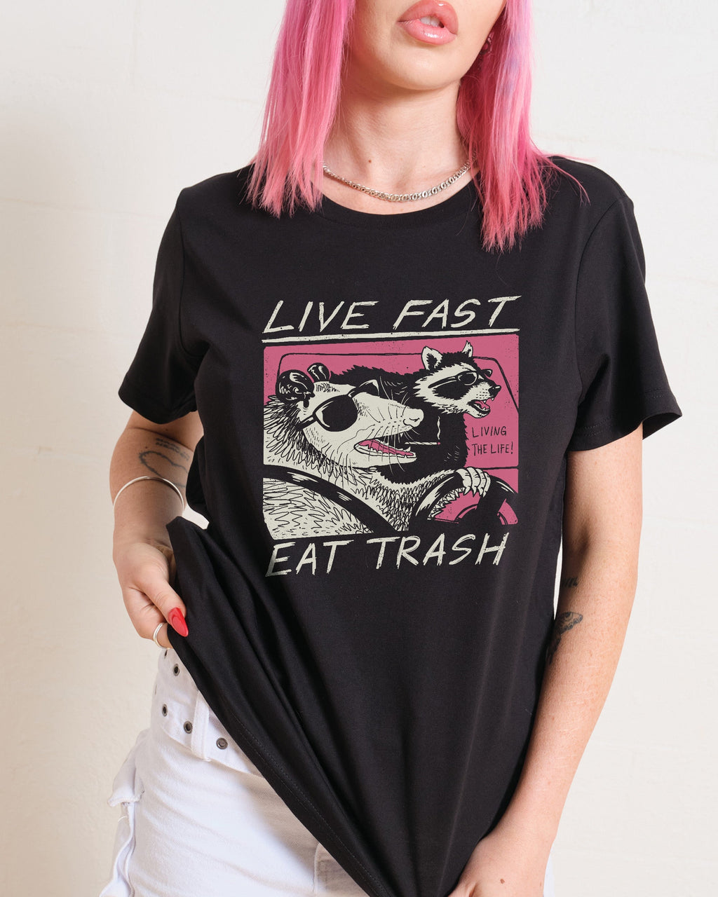 Live Fast Eat Trash Women's Tee Unisex