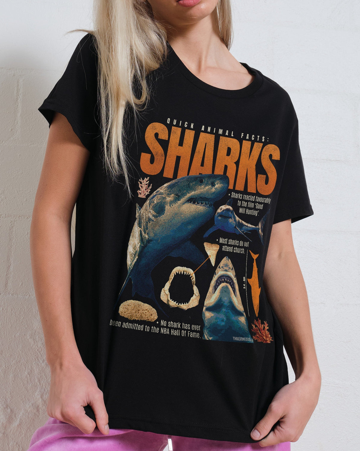 Quick Animal Facts - Sharks Women's Tee Unisex