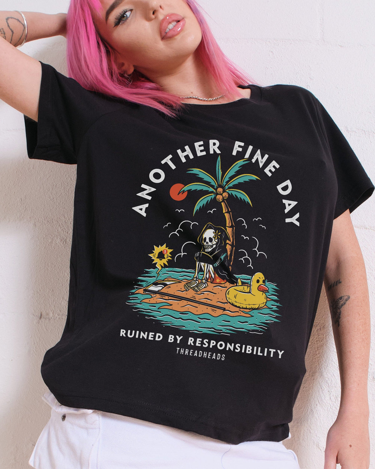 Another Fine Day Ruined by Responsibility Women's Tee Unisex