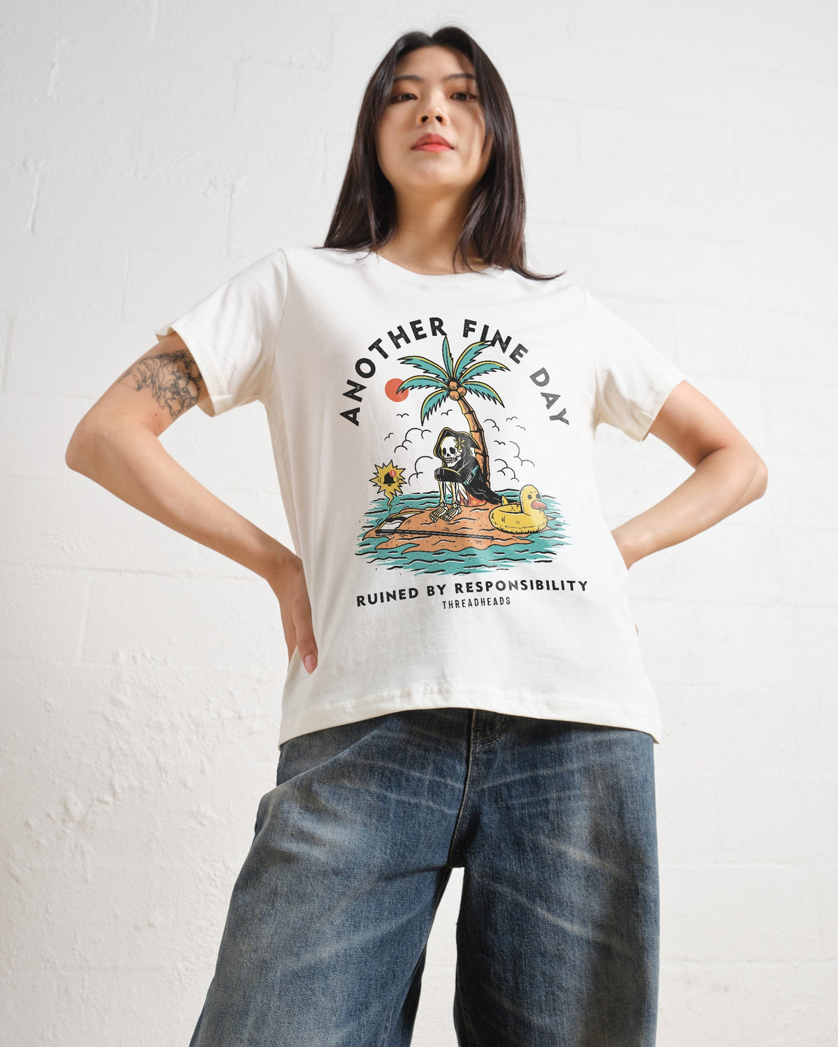 Another Fine Day Ruined by Responsibility Women's Tee Unisex