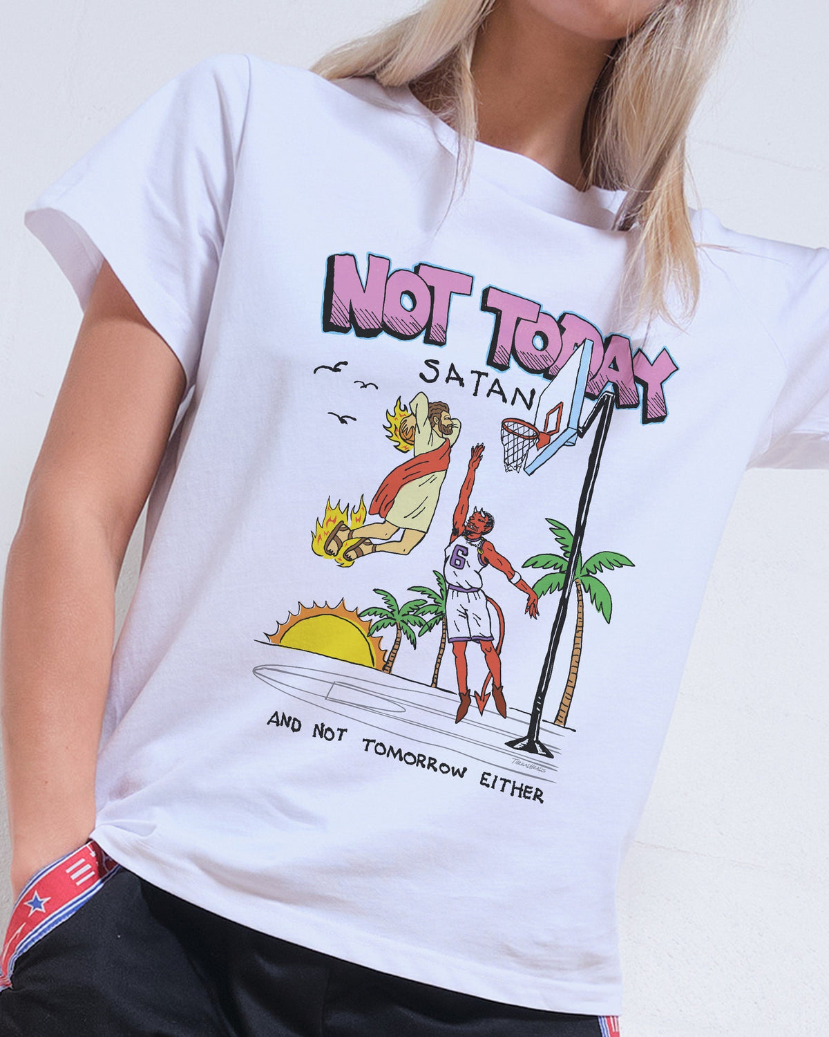 Not Today Satan Women's Tee Unisex