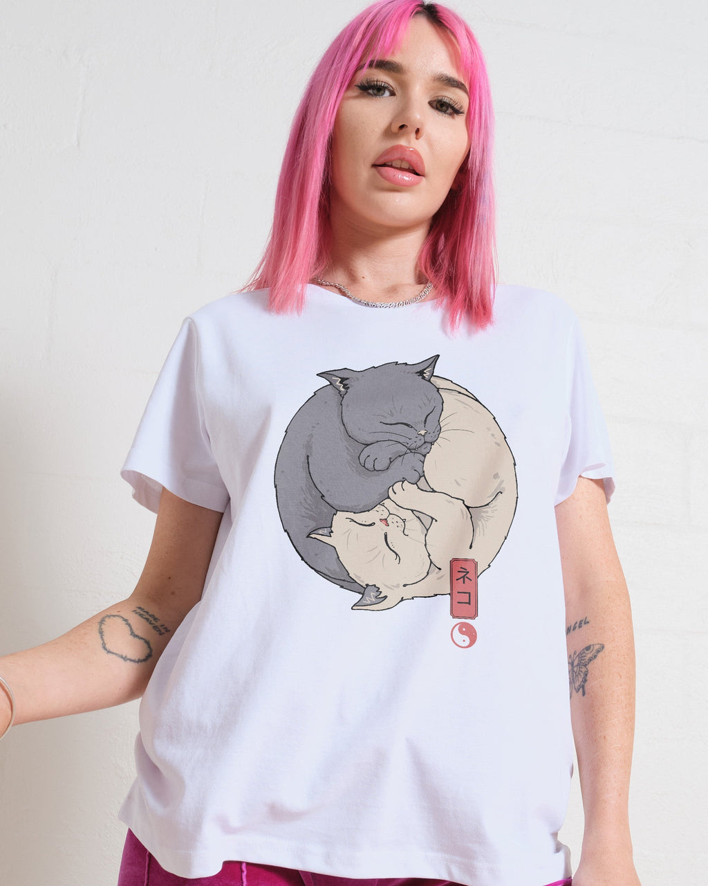 Yin Yang Cats Women's Tee Unisex
