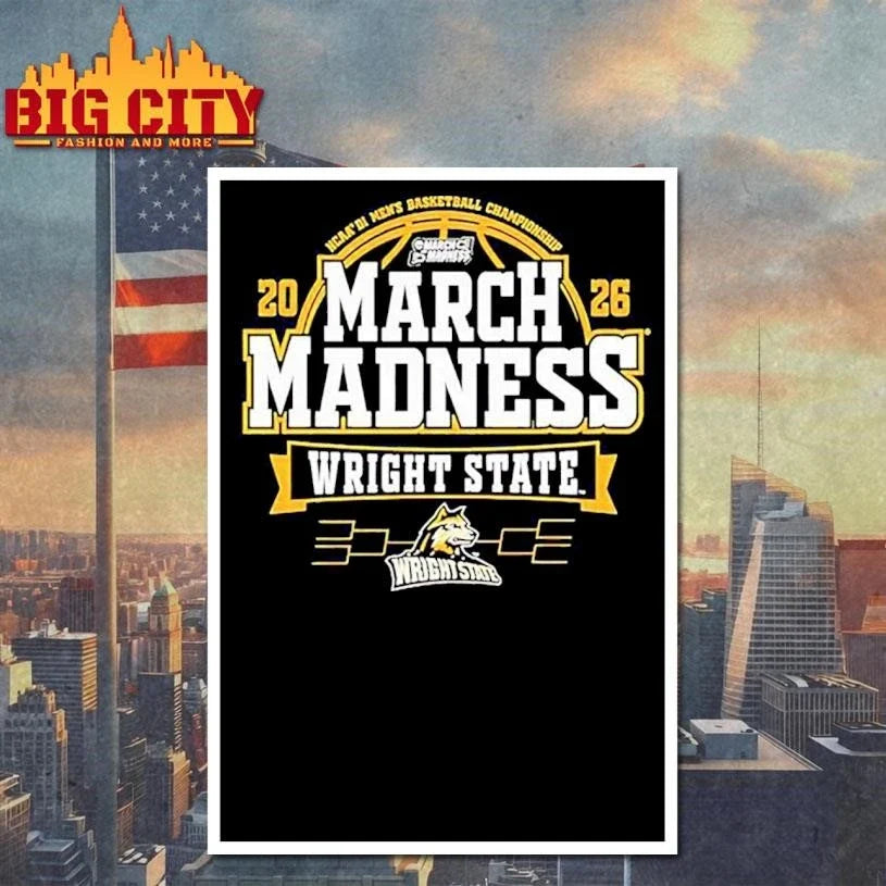 Wright State Raiders 2026 Men’s Basketball March Madness Bound Shirt Unisex
