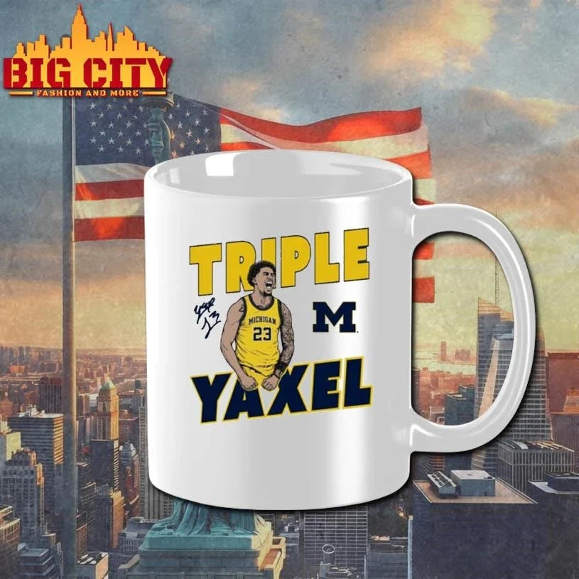 Yaxel Lendeborg Triple Yaxel Michigan Wolverines Basketball Signature Shirt Unisex