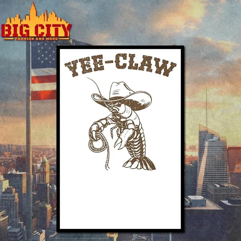 Yee Claw Crawfish Cowboy Hat Shirt Unisex
