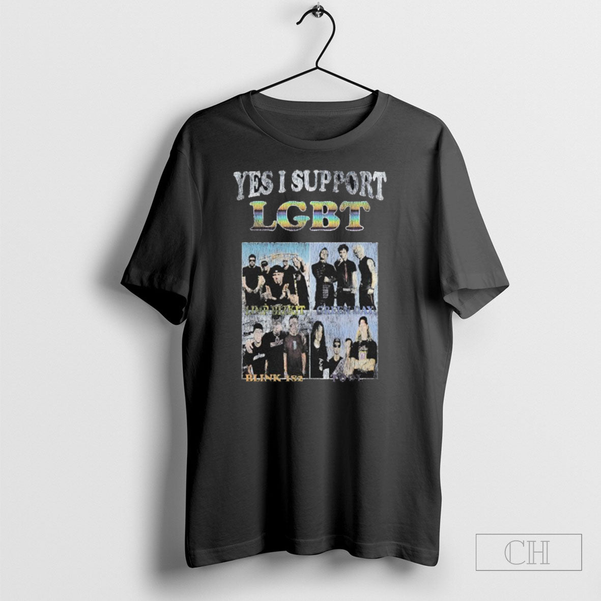 Yes I Support Lgtb Limp Bizkit Gren Day Blink 182 Vintage Shirt Unisex