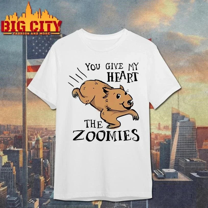 You Give My Heart The Zoomies Capybara Shirt Unisex