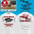 Zach Bryan X Tampa Bay Buccaneers With Heaven On Tour Live From Raymond James Stadium Two Sided Shirt