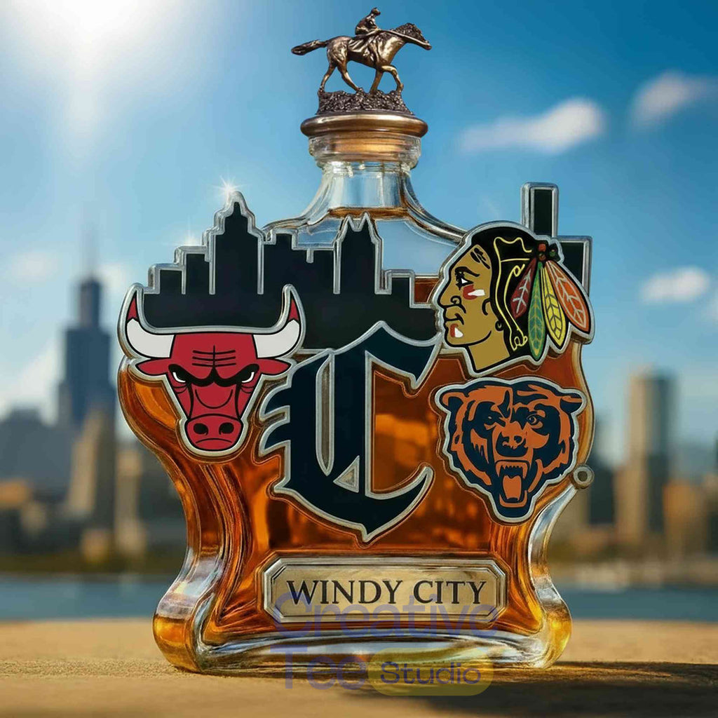 Chicago Sport Teams ‘Windy City’ Limited Edition Whiskey Bottle