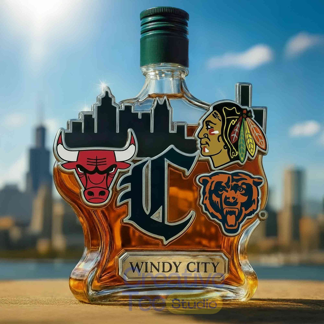 Chicago Sport Teams ‘Windy City’ Limited Edition Whiskey Bottle