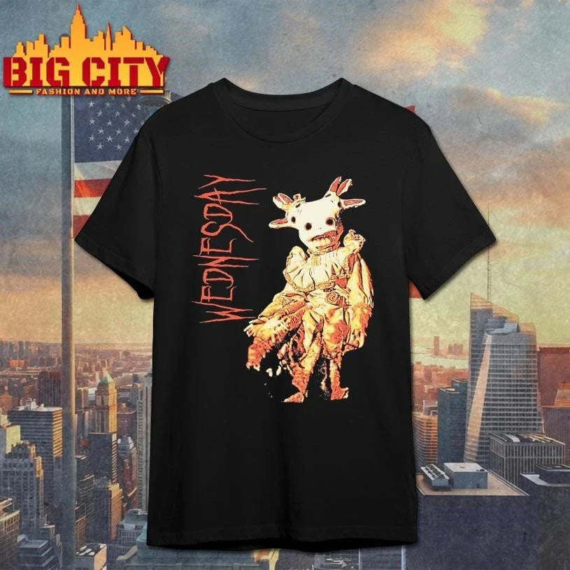 ednesday Standing Doll Scary Shirt Unisex