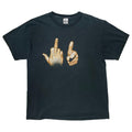 OLD&VINTAGE FUCK YOU HAND SIGN TEE DELTA LARGE 1667