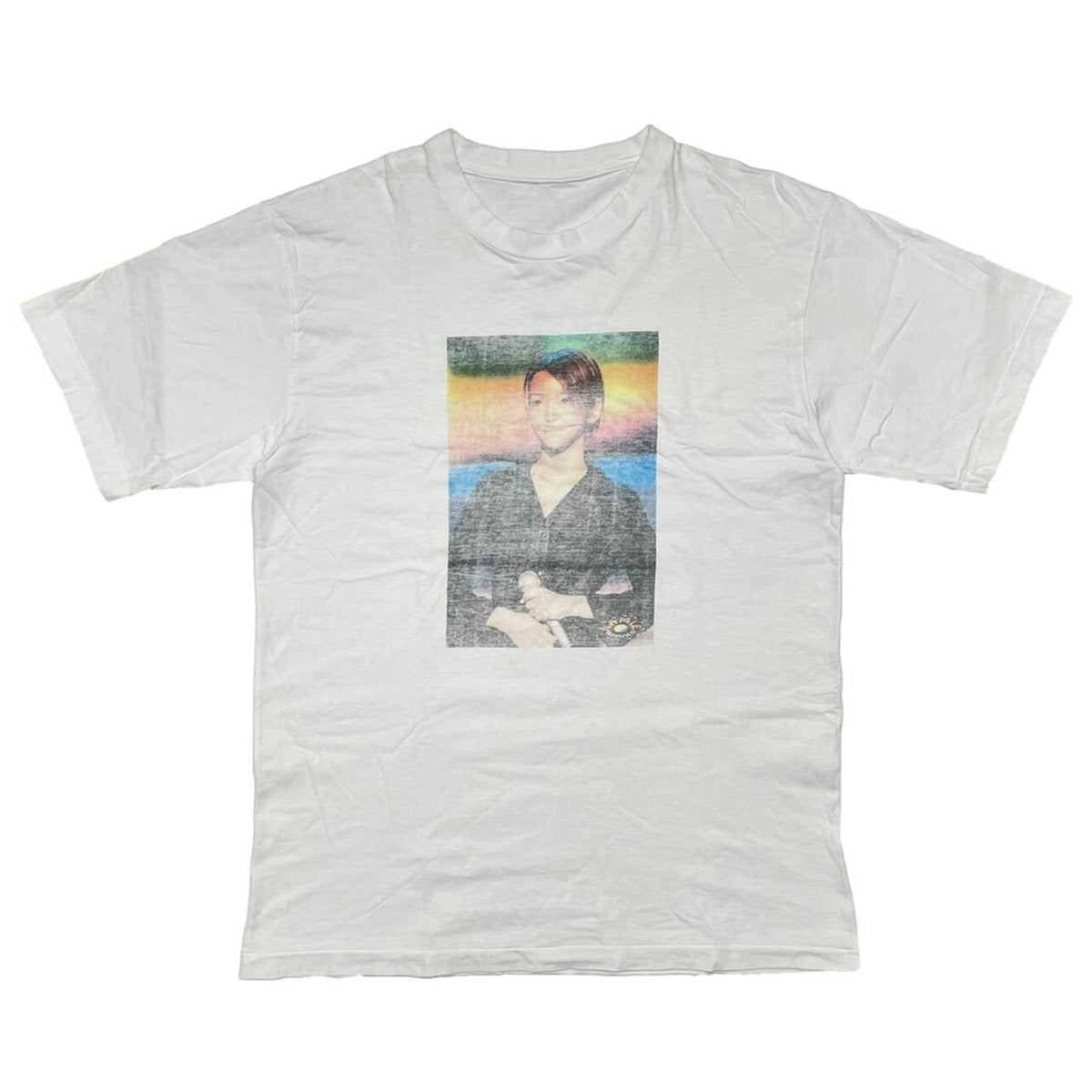 安室 奈美恵 NAMIE AMURO PHOTO WHITE FITS S-M 8186