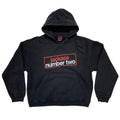JACKASS NUMBER TWO BOX LOGO BACK SKULL SWEAT HOODIE BLACK MEDIUM 3928