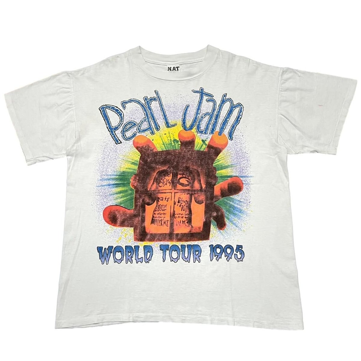 PEARL JAM WORLD TOUR LIVE IN CONCERT 1995 WHITE XL 1790